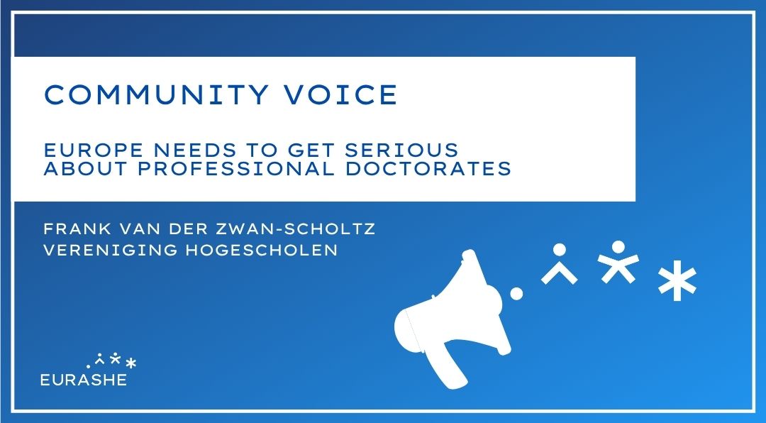 Community Voice article "Europe needs to get serious about professional doctorates"
